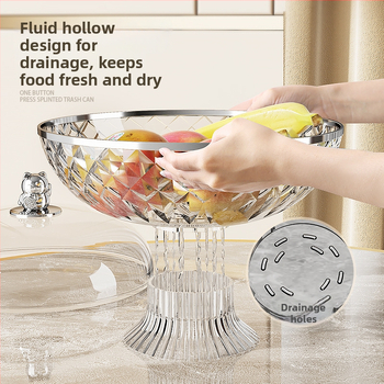 Плодова чиния с капак, запечатана и защита от прах, пластмасова; марка Other Homes; стил лайт лукс и ретро