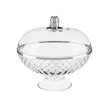 Плодова чиния с капак, запечатана и защита от прах, пластмасова; марка Other Homes; стил лайт лукс и ретро