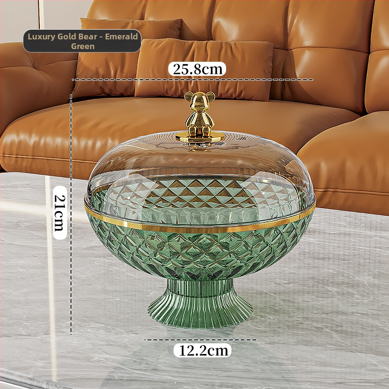 Плодова чиния с капак, запечатана и защита от прах, пластмасова; марка Other Homes; стил лайт лукс и ретро