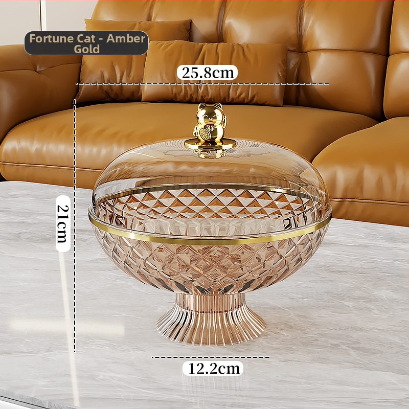 Плодова чиния с капак, запечатана и защита от прах, пластмасова; марка Other Homes; стил лайт лукс и ретро