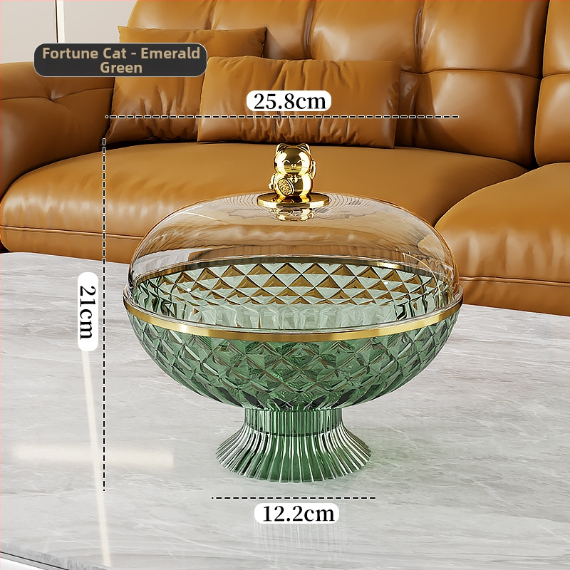 Плодова чиния с капак, запечатана и защита от прах, пластмасова; марка Other Homes; стил лайт лукс и ретро