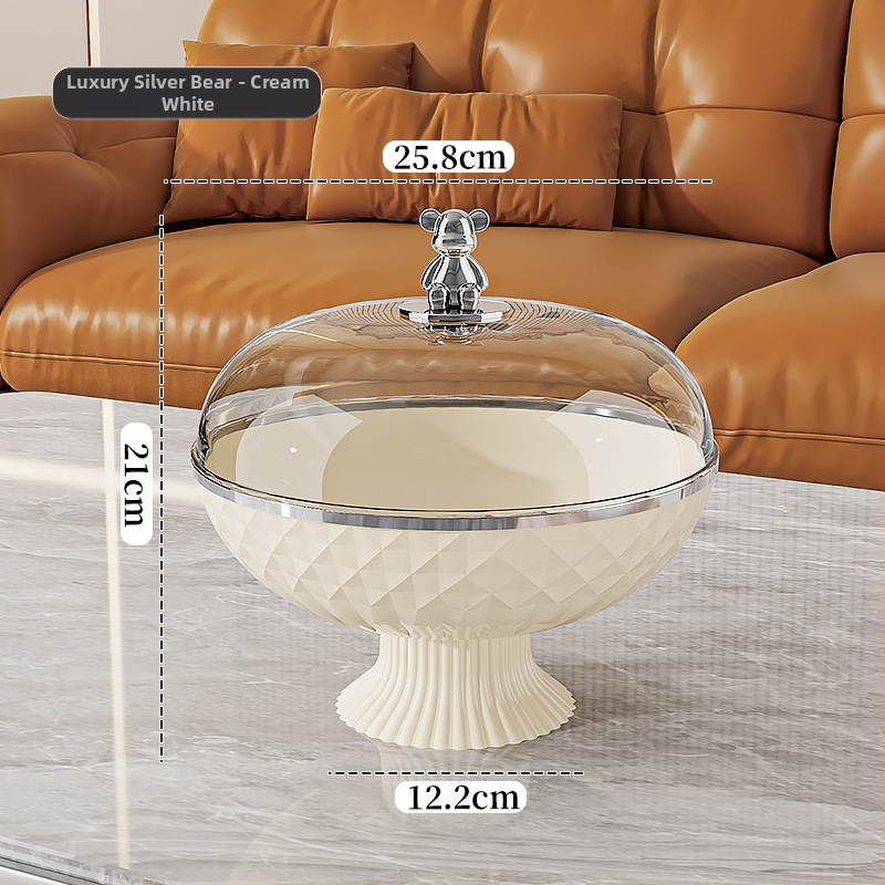 Плодова чиния с капак, запечатана и защита от прах, пластмасова; марка Other Homes; стил лайт лукс и ретро