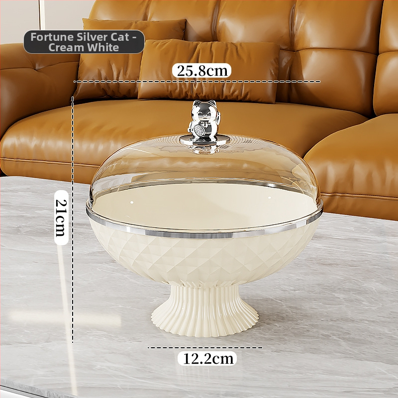 Плодова чиния с капак, запечатана и защита от прах, пластмасова; марка Other Homes; стил лайт лукс и ретро