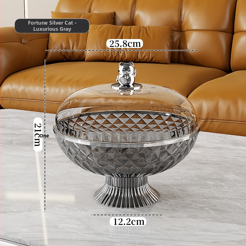 Плодова чиния с капак, запечатана и защита от прах, пластмасова; марка Other Homes; стил лайт лукс и ретро