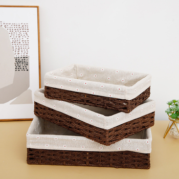 Plietots uzglabāšanas grozs galda lietošanai, papīra auklas dizains, modelis 126, mūsdienīgs minimālisma stils