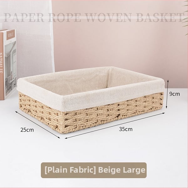 Plietots uzglabāšanas grozs galda lietošanai, papīra auklas dizains, modelis 126, mūsdienīgs minimālisma stils