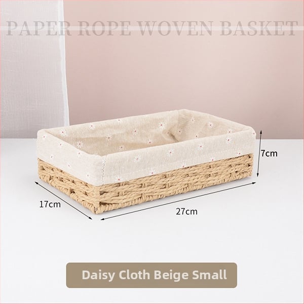 Plietots uzglabāšanas grozs galda lietošanai, papīra auklas dizains, modelis 126, mūsdienīgs minimālisma stils