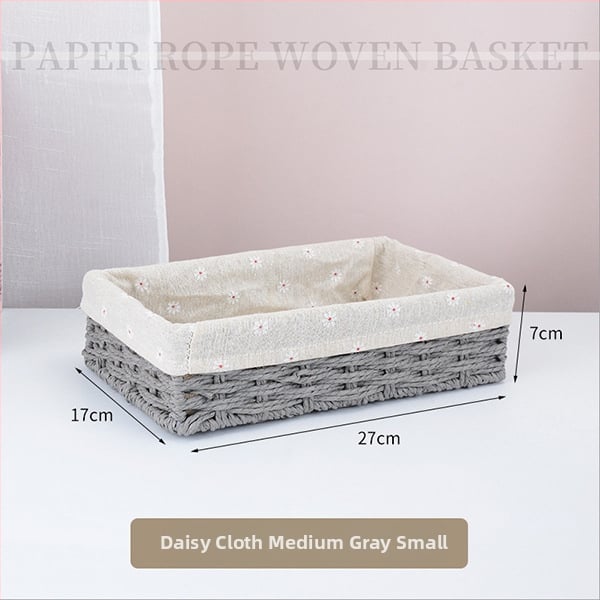 Plietots uzglabāšanas grozs galda lietošanai, papīra auklas dizains, modelis 126, mūsdienīgs minimālisma stils