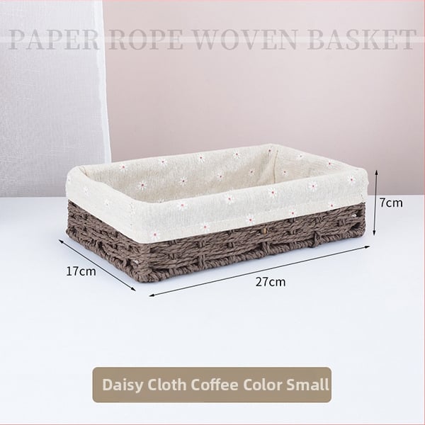 Plietots uzglabāšanas grozs galda lietošanai, papīra auklas dizains, modelis 126, mūsdienīgs minimālisma stils