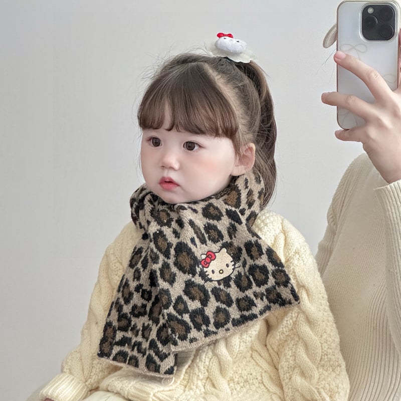 Šal s leopard uzorkom za zimu, warp-knit tkanina, Jacquard obrada, dugački trak