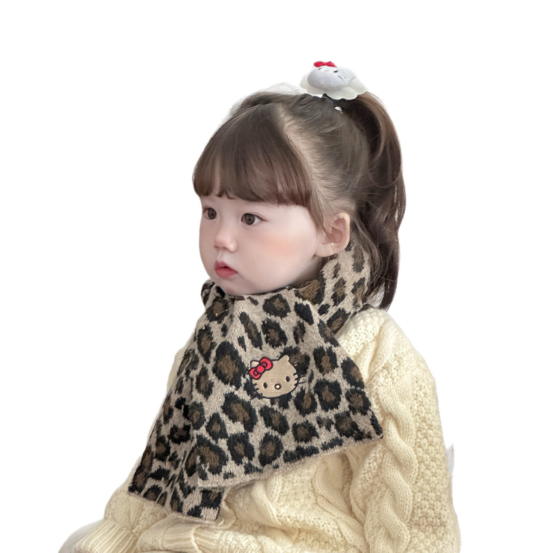 Šal s leopard uzorkom za zimu, warp-knit tkanina, Jacquard obrada, dugački trak
