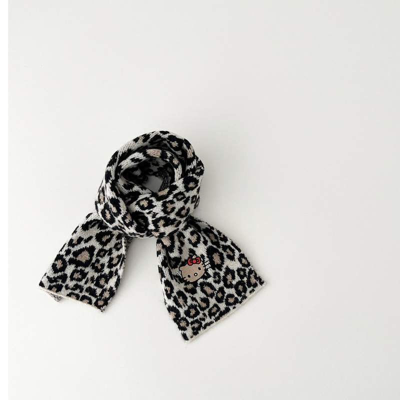 Šal s leopard uzorkom za zimu, warp-knit tkanina, Jacquard obrada, dugački trak