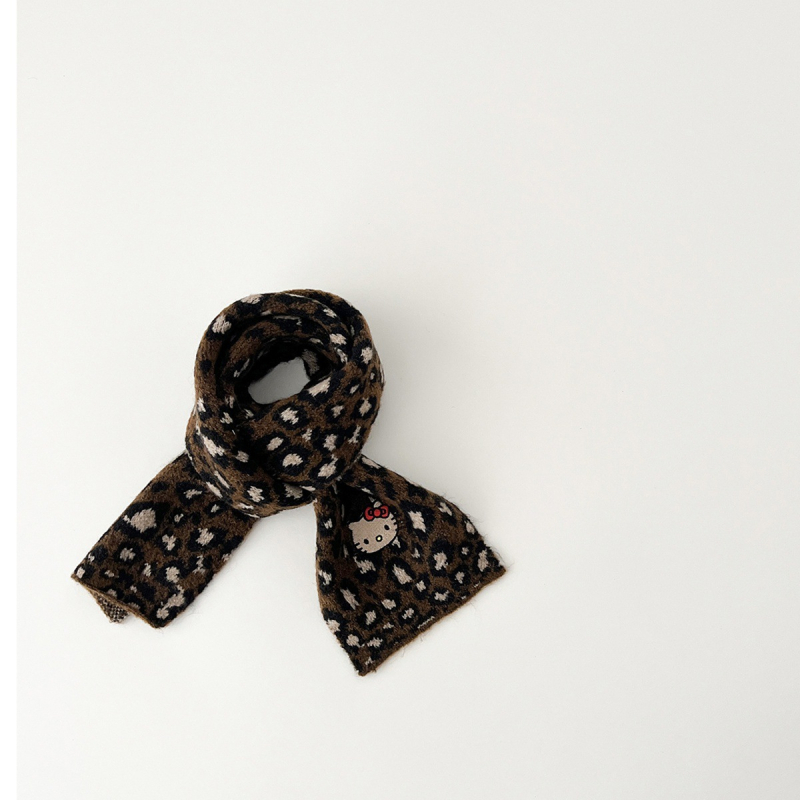 Šal s leopard uzorkom za zimu, warp-knit tkanina, Jacquard obrada, dugački trak