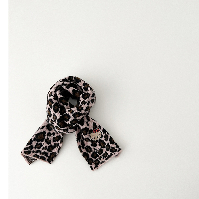 Šal s leopard uzorkom za zimu, warp-knit tkanina, Jacquard obrada, dugački trak