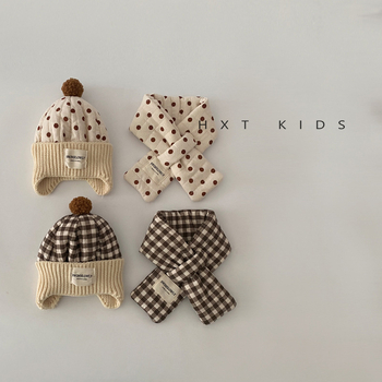 Zimski dvodjelni set: kapa za zaštitu ušiju i šal, vunena kupolasta kapa bez ruba, otporna na vjetar