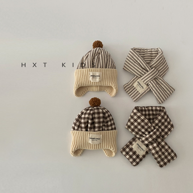 Zimski dvodjelni set: kapa za zaštitu ušiju i šal, vunena kupolasta kapa bez ruba, otporna na vjetar