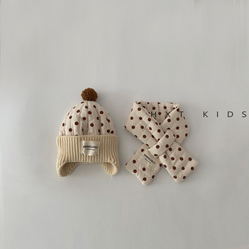 Zimski dvodjelni set: kapa za zaštitu ušiju i šal, vunena kupolasta kapa bez ruba, otporna na vjetar