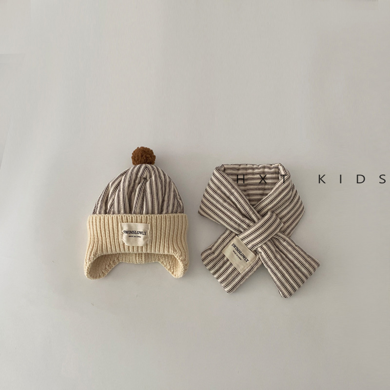 Zimski dvodjelni set: kapa za zaštitu ušiju i šal, vunena kupolasta kapa bez ruba, otporna na vjetar