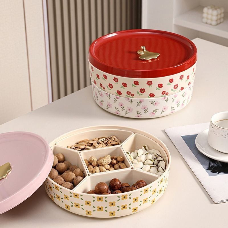 Чиния за плодове с капак — опростен стил за съхранение на сушени плодове и ядки