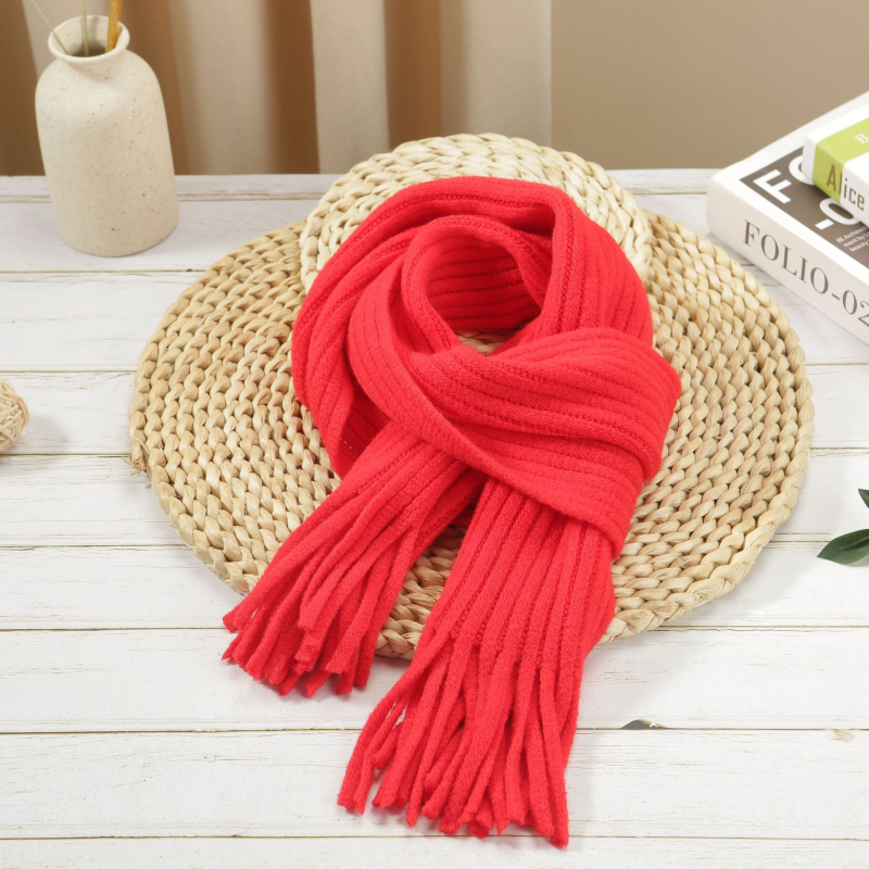 Šalle no mākslīgā kašmīra ar rāviem rakstu, japāņu-korejiešu salds stils, unisex, piemērots ziemai, pavasarim un rudenim