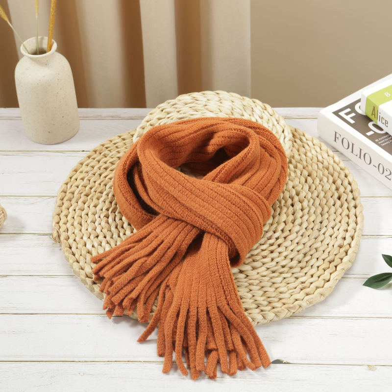 Šalle no mākslīgā kašmīra ar rāviem rakstu, japāņu-korejiešu salds stils, unisex, piemērots ziemai, pavasarim un rudenim