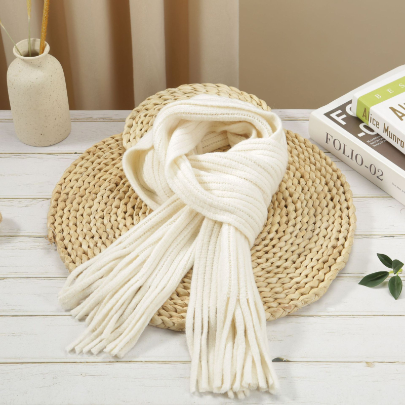 Šalle no mākslīgā kašmīra ar rāviem rakstu, japāņu-korejiešu salds stils, unisex, piemērots ziemai, pavasarim un rudenim