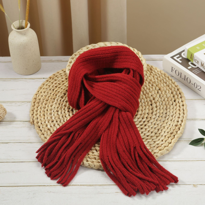 Šalle no mākslīgā kašmīra ar rāviem rakstu, japāņu-korejiešu salds stils, unisex, piemērots ziemai, pavasarim un rudenim