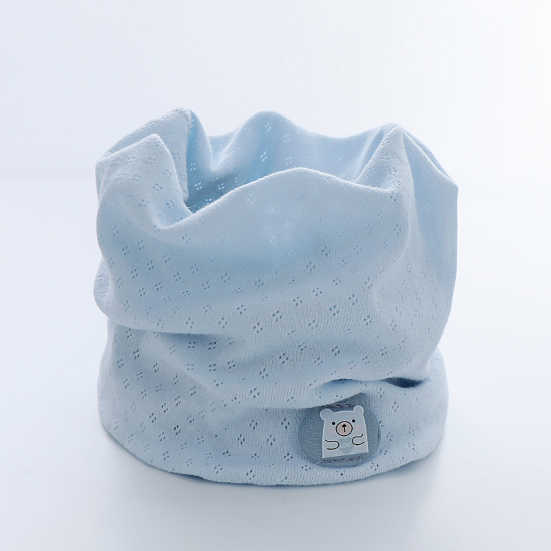 Kokvilnas bērnu kakla šalle ar karikatūru rakstu, visu sezonu, vēja izturīga un silta