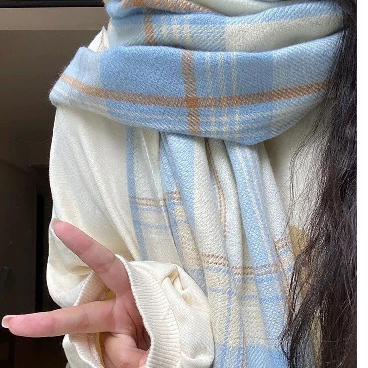 Mohēras šalle, warp-knit adījums, vienkrāsains raksts, saglabā siltumu, pavasara stils