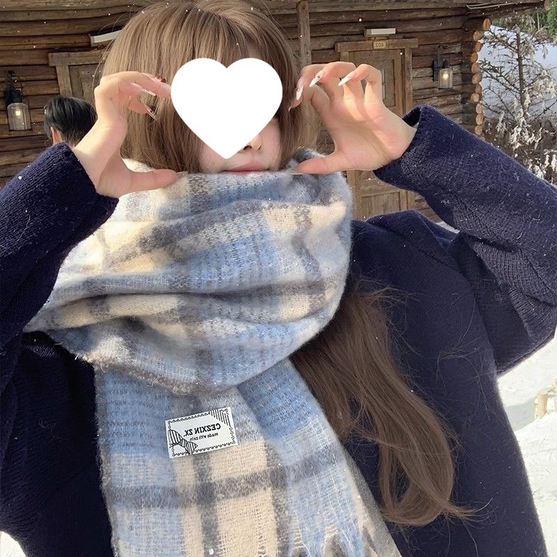 Mohēras šalle, warp-knit adījums, vienkrāsains raksts, saglabā siltumu, pavasara stils