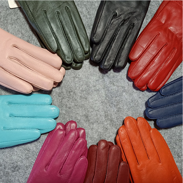 Īstas ādas bērnu cimdi ar ādas kažokādas iekšpildi, silti ziemas, pavasara un rudens sezonai, bērniem vecumā 10–13 gadi