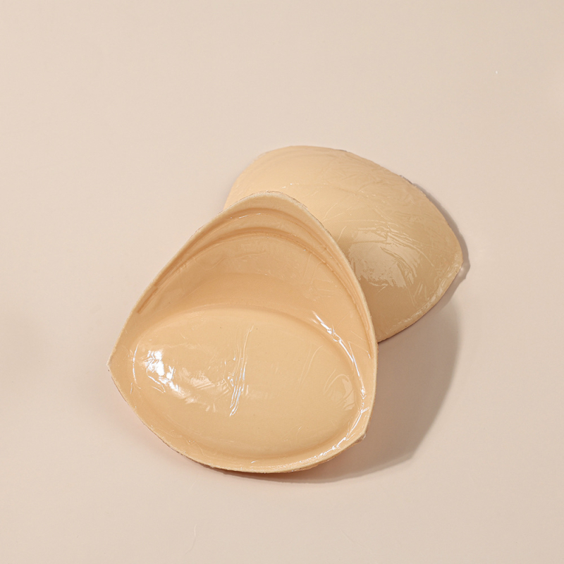 Ενθέματα σουτιέν – διπλής όψεως αυτοκόλλητα από σιλικόνη με φτερωτό σχέδιο, παχιωμένα, σχήμα θηλής: τρίγωνο, για συγκέντρωση και αόρατη άνοδο