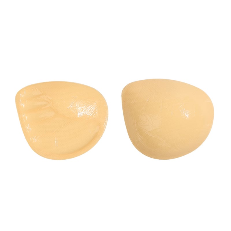 Ενθέματα σουτιέν – διπλής όψεως αυτοκόλλητα από σιλικόνη με φτερωτό σχέδιο, παχιωμένα, σχήμα θηλής: τρίγωνο, για συγκέντρωση και αόρατη άνοδο