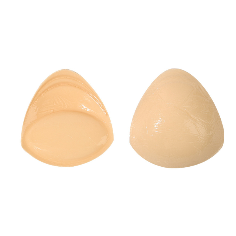 Ενθέματα σουτιέν – διπλής όψεως αυτοκόλλητα από σιλικόνη με φτερωτό σχέδιο, παχιωμένα, σχήμα θηλής: τρίγωνο, για συγκέντρωση και αόρατη άνοδο