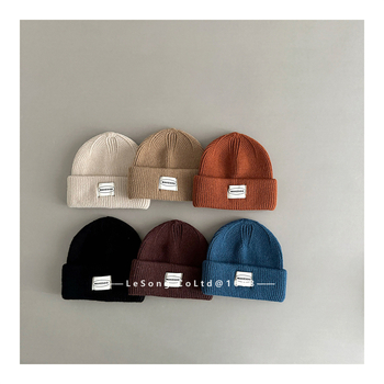 Zimska dječja pletena kapa, akrilna vlakna, tie-dye uzorak, kupolasti oblik, za djecu