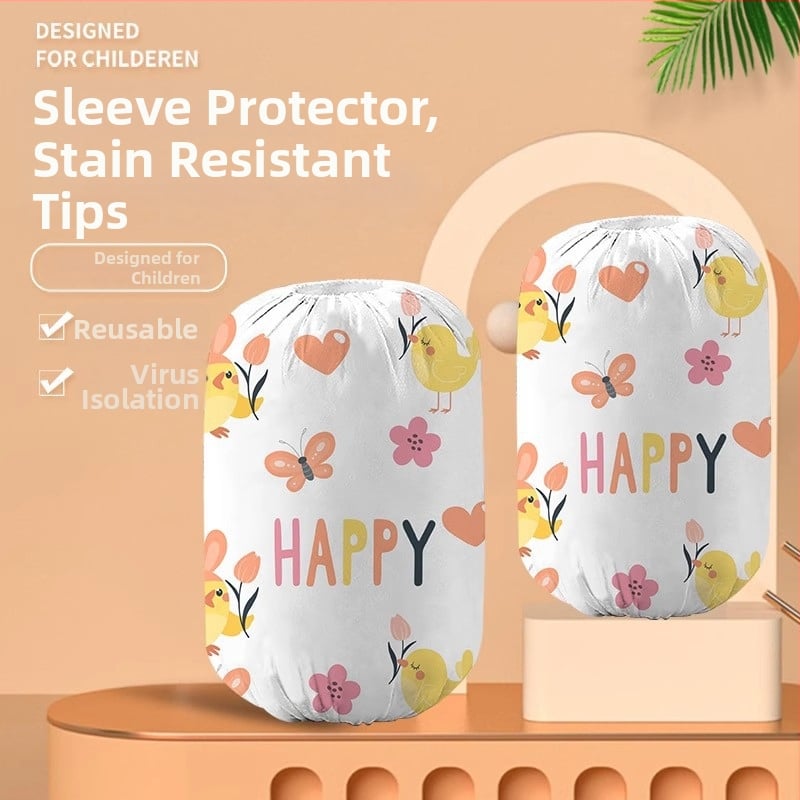 Vienkartinės rankovės suaugusiems ir vaikams, ruduo–žiema, dulkių atsparios, vandeniui atsparios, aliejui atsparios, atskirose pakuotėse