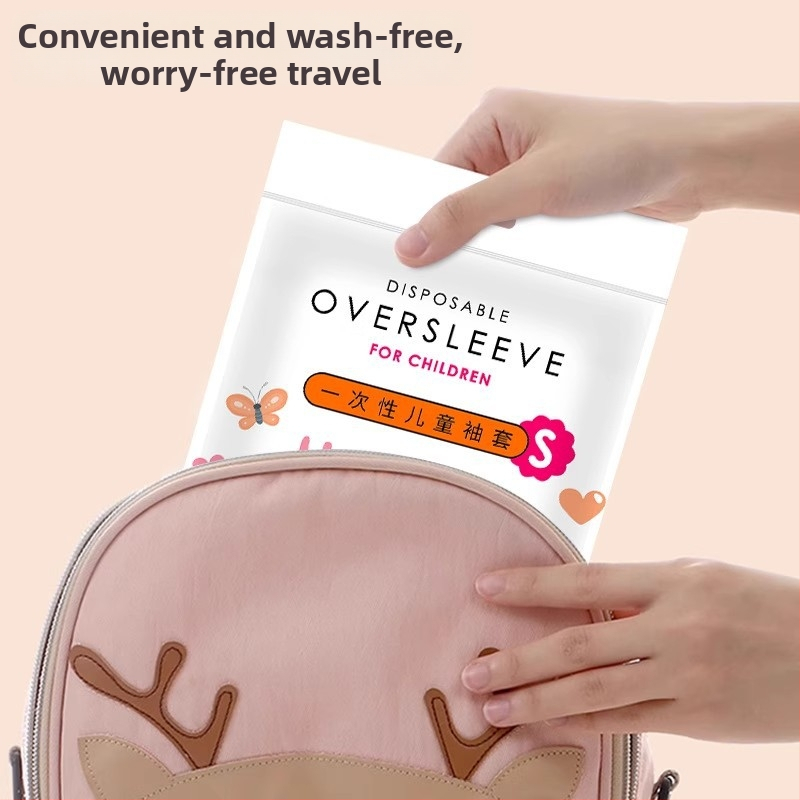 Jednorázové návleky na ruky pre dospelých a deti, jeseň-zima, odolné voči prachu, vodotesné, olejodolné, jednotlivo balené