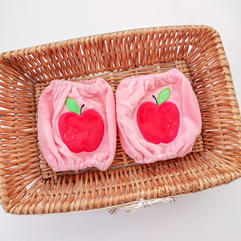 Bērniem paredzētas velūra pūkainas piedurknes ar jautru karikatūru motīvu, pret netīrumiem, piemērotas ziemai, pavasarim un rubenim