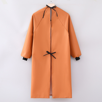 PU kožna pregača s dugim rukavima – vodootporna i otporna na ulje, moderan radni komad za odrasle