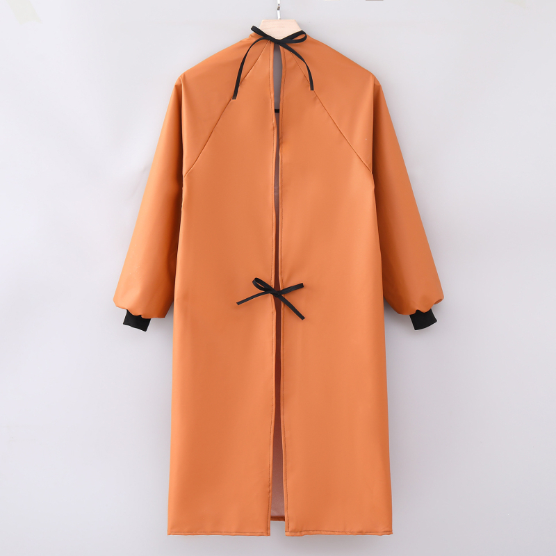 PU kožna pregača s dugim rukavima – vodootporna i otporna na ulje, moderan radni komad za odrasle