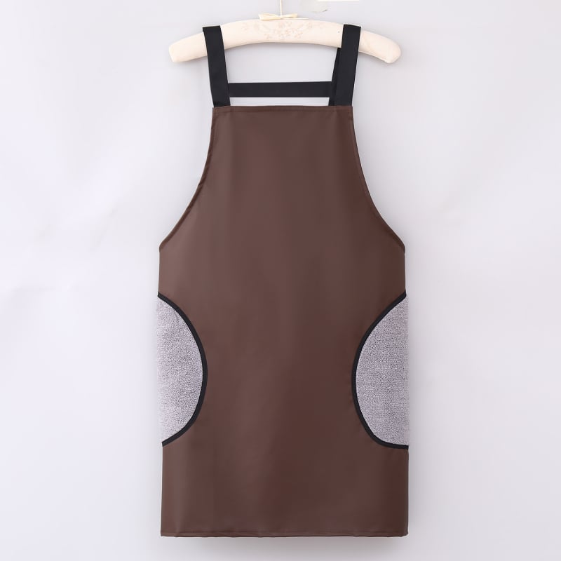 PU kožna pregača s dugim rukavima – vodootporna i otporna na ulje, moderan radni komad za odrasle