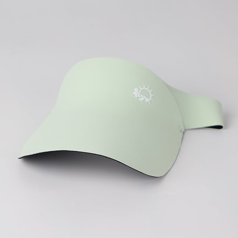 Bērnu saules cepure ar sejas aizsegumu un UV aizsardzību, atvērta augšdaļa un plašas malas, izgatavota no neilona, vecums 2–10 gadi