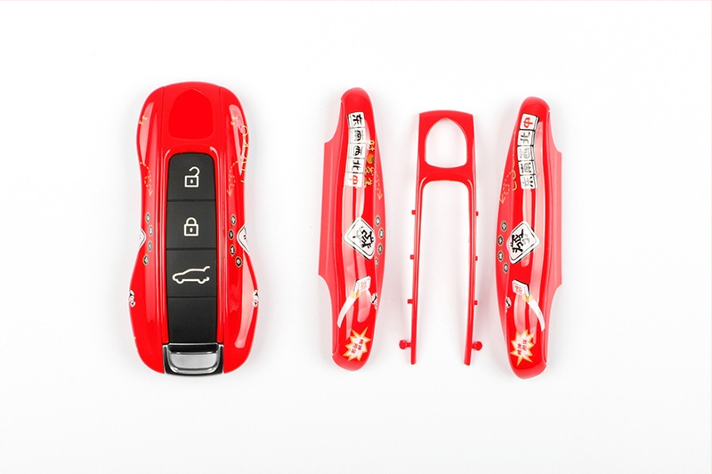 Porsche võtmeümbris ja kettiga ripats, ABS materjal, mudel 888621, kõrgklassi stiil