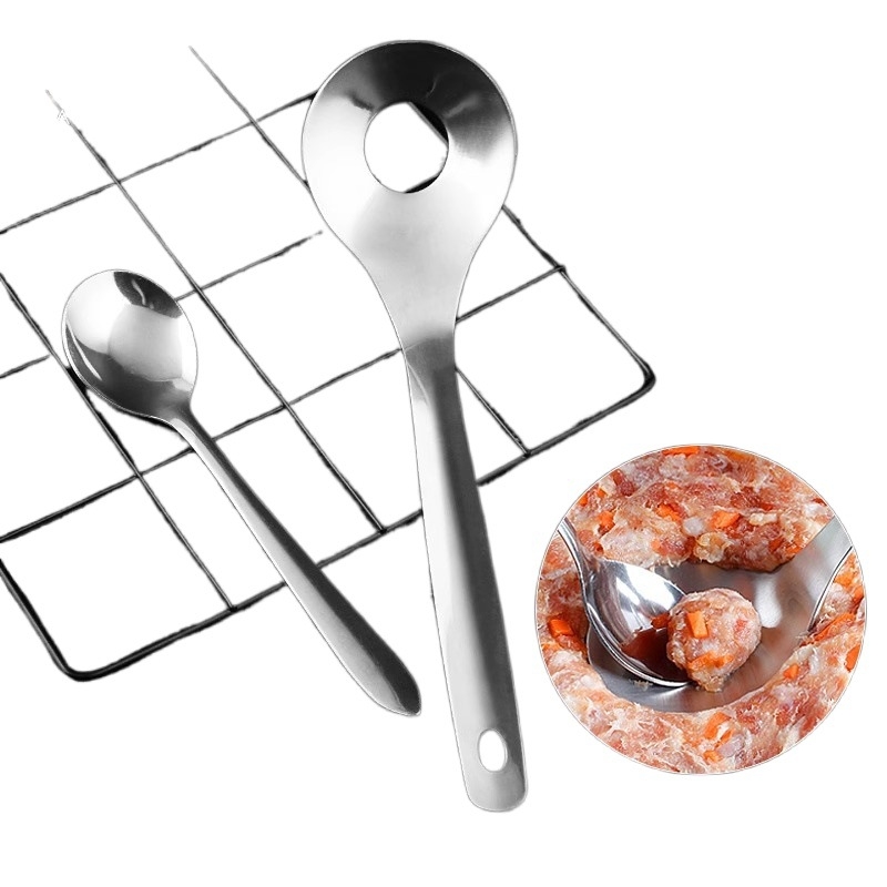 Κουτάλι για κεφτέδες, ανοξείδωτο ατσάλι, μοντέλο A1J30, για τηγανητούς κεφτέδες