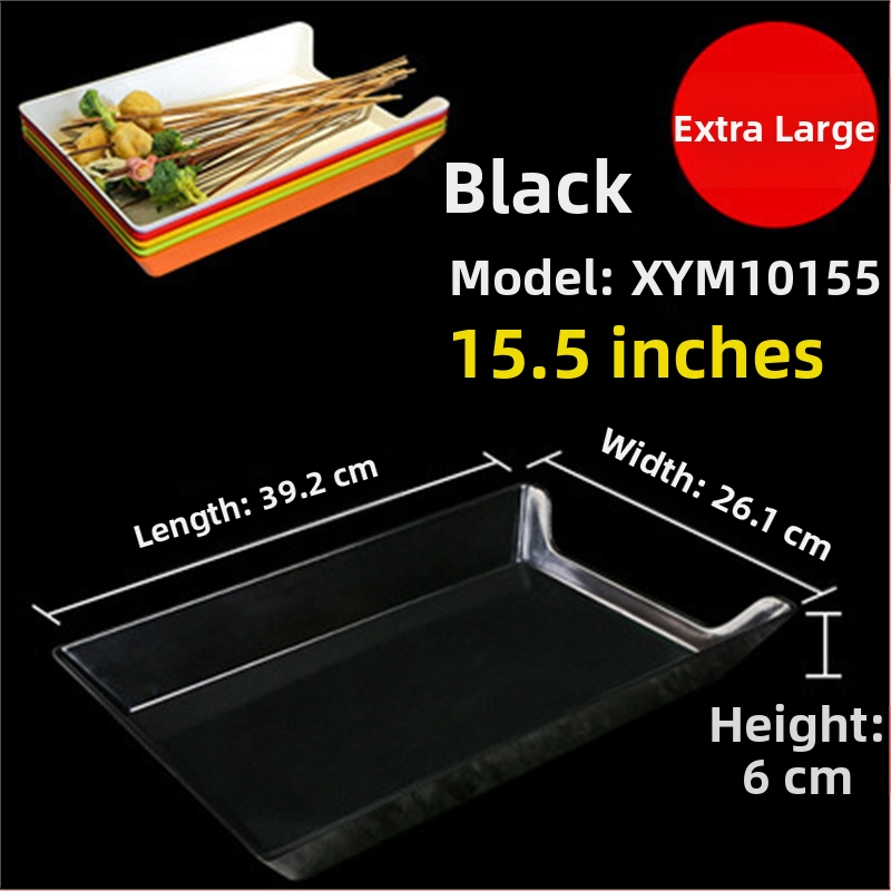 Műanyag nyársak megjelenítő tálca étteremhez, szabálytalan alak, egyszínű, 14–14,9 cm átmérőjű, mikrohullámú sütőben használható