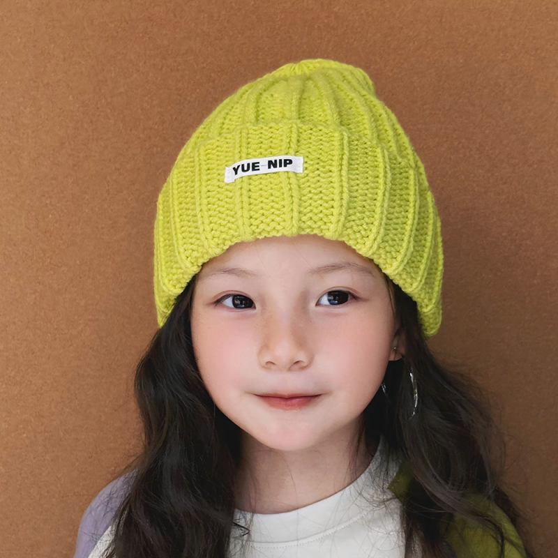 Ziemas bērnu vilnas cepure ar ausu aizsardzību, kupola forma, adīta, uztur siltumu, 71–80% akrila, vecums 2–10 gadi, Benhui