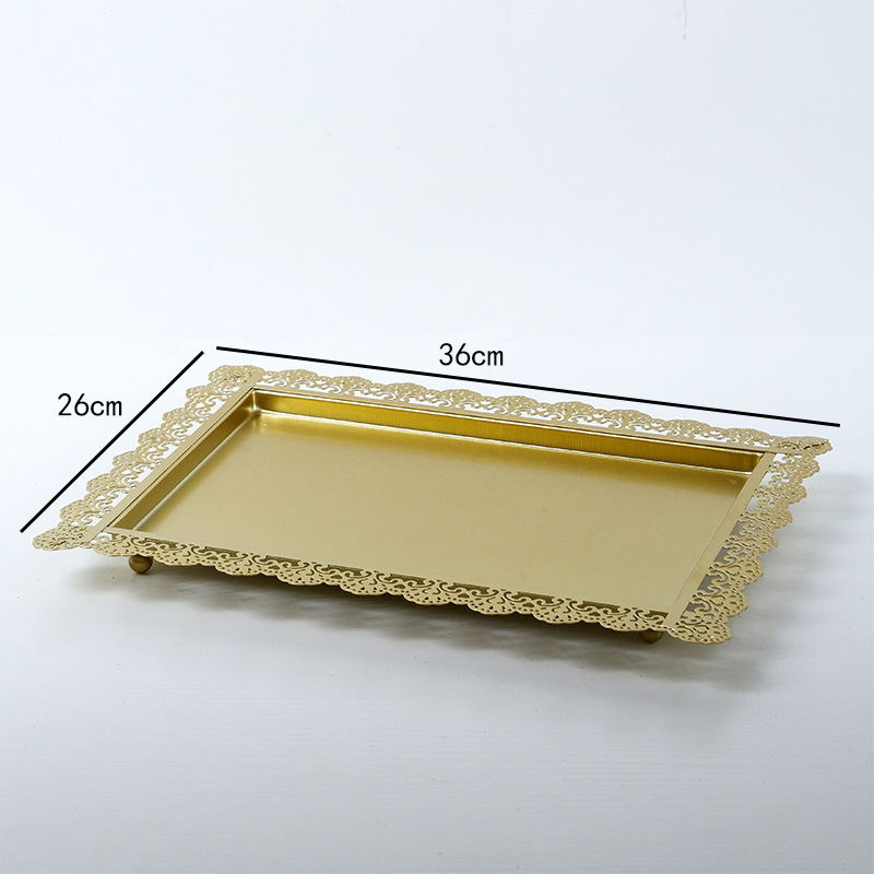 Стъклена правоъгълна чиния за плодове, прост стил, висококачествен продукт