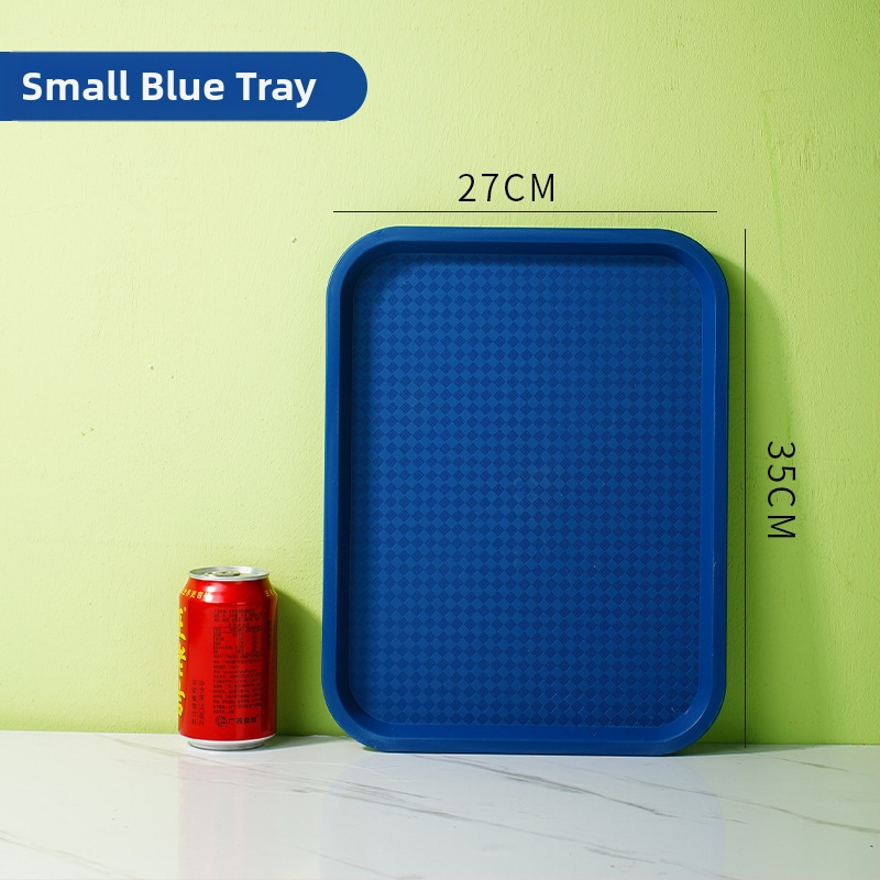 Gyorséttermi tálca, műanyag, négyzet alakú, egyszerű mintázat, modern minimalista stílus, logóval