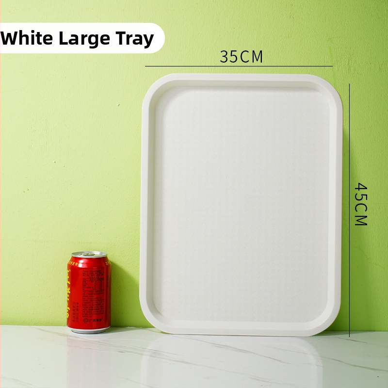 Gyorséttermi tálca, műanyag, négyzet alakú, egyszerű mintázat, modern minimalista stílus, logóval