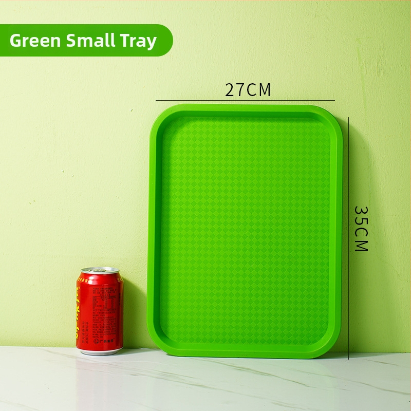 Gyorséttermi tálca, műanyag, négyzet alakú, egyszerű mintázat, modern minimalista stílus, logóval